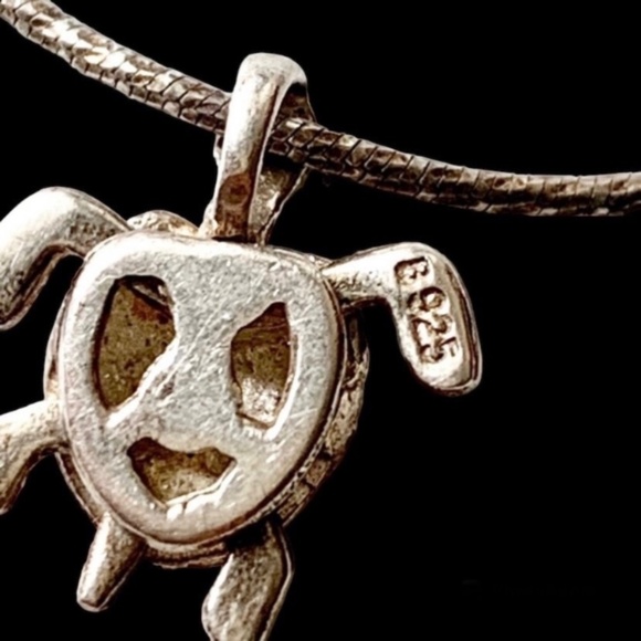 Necklace 925 Sterling Silver Sea Turtle - Picture 6 of 9